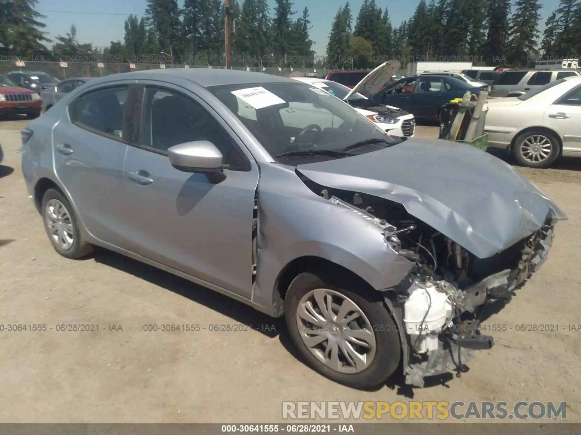 1 Photograph of a damaged car 3MYDLBYV8KY524723 TOYOTA YARIS SEDAN 2019