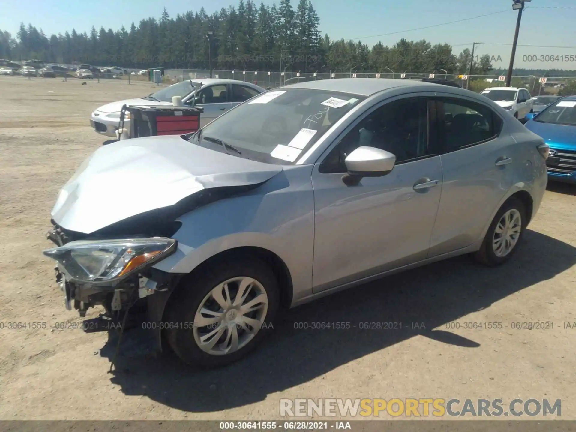 2 Photograph of a damaged car 3MYDLBYV8KY524723 TOYOTA YARIS SEDAN 2019