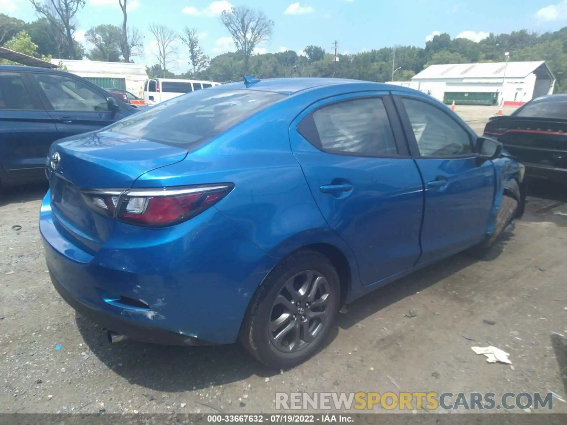 4 Photograph of a damaged car 3MYDLBYV9KY516792 TOYOTA YARIS SEDAN 2019