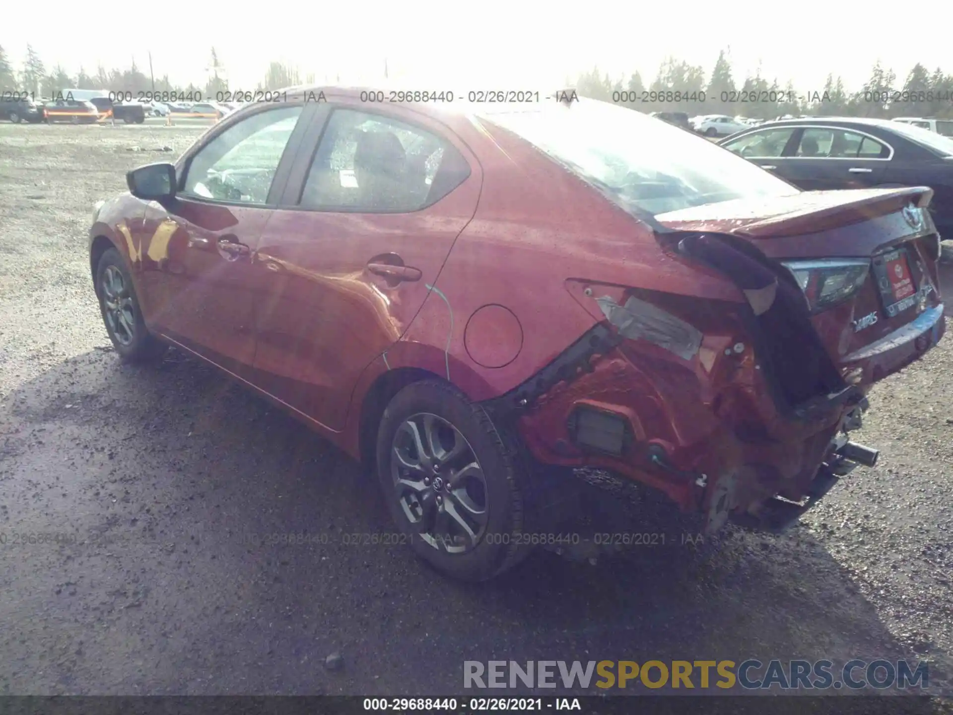 3 Photograph of a damaged car 3MYDLBYV9KY526495 TOYOTA YARIS SEDAN 2019