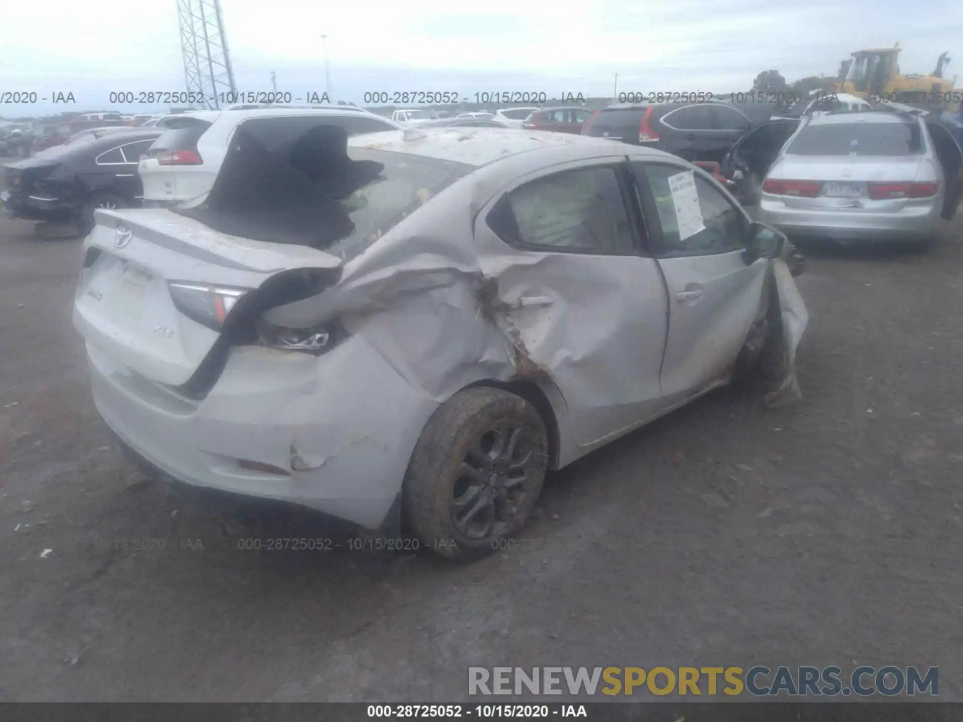 4 Photograph of a damaged car 3MYDLBYVXKY501329 TOYOTA YARIS SEDAN 2019