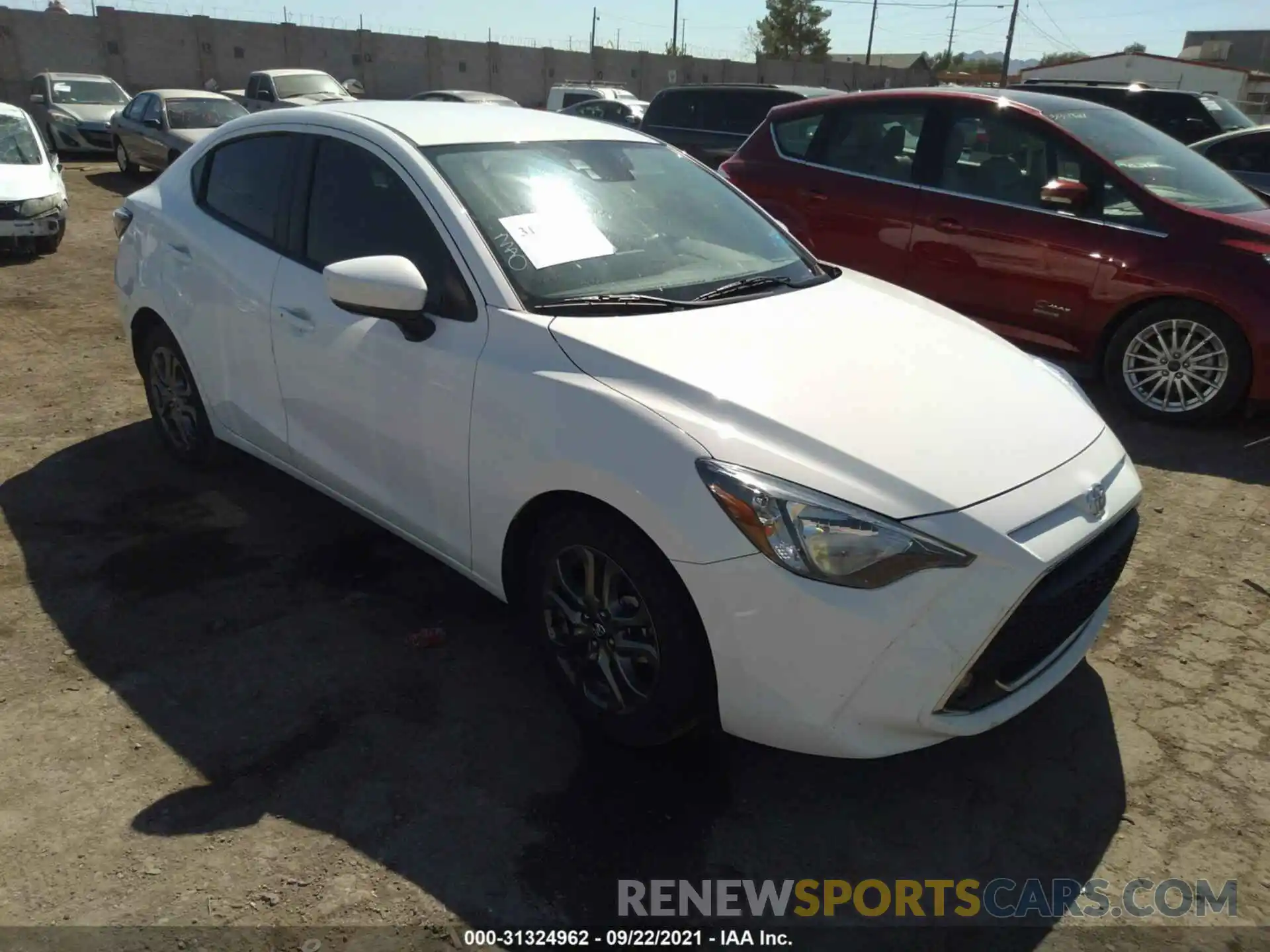 1 Photograph of a damaged car 3MYDLBYVXKY504151 TOYOTA YARIS SEDAN 2019