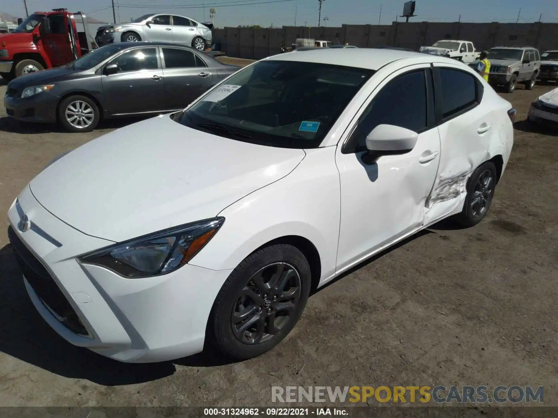 2 Photograph of a damaged car 3MYDLBYVXKY504151 TOYOTA YARIS SEDAN 2019