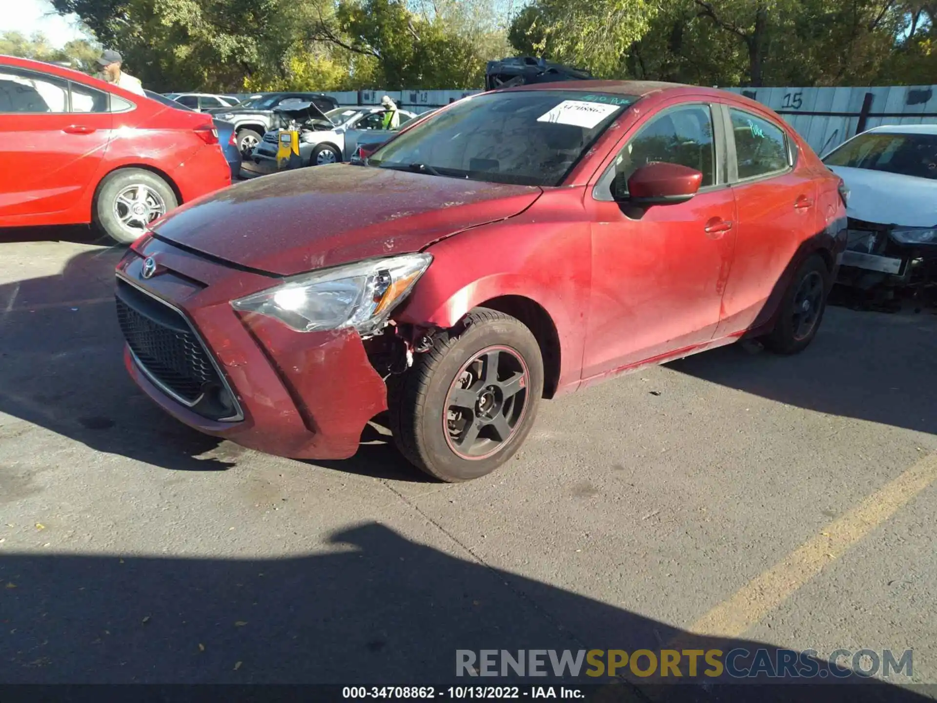 2 Photograph of a damaged car 3MYDLBYVXKY509771 TOYOTA YARIS SEDAN 2019