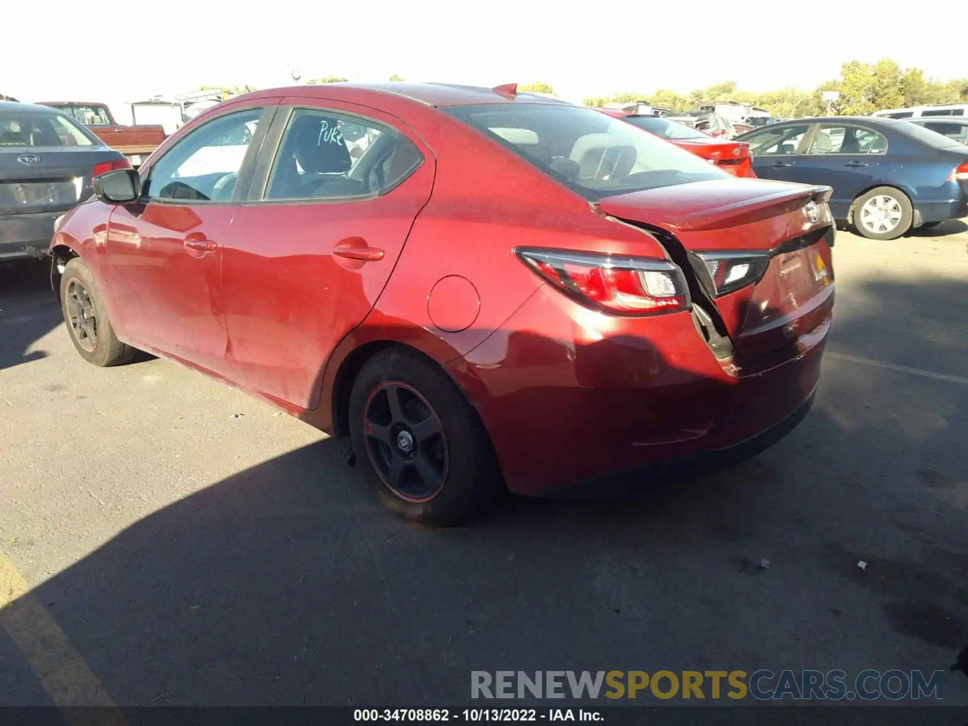 3 Photograph of a damaged car 3MYDLBYVXKY509771 TOYOTA YARIS SEDAN 2019