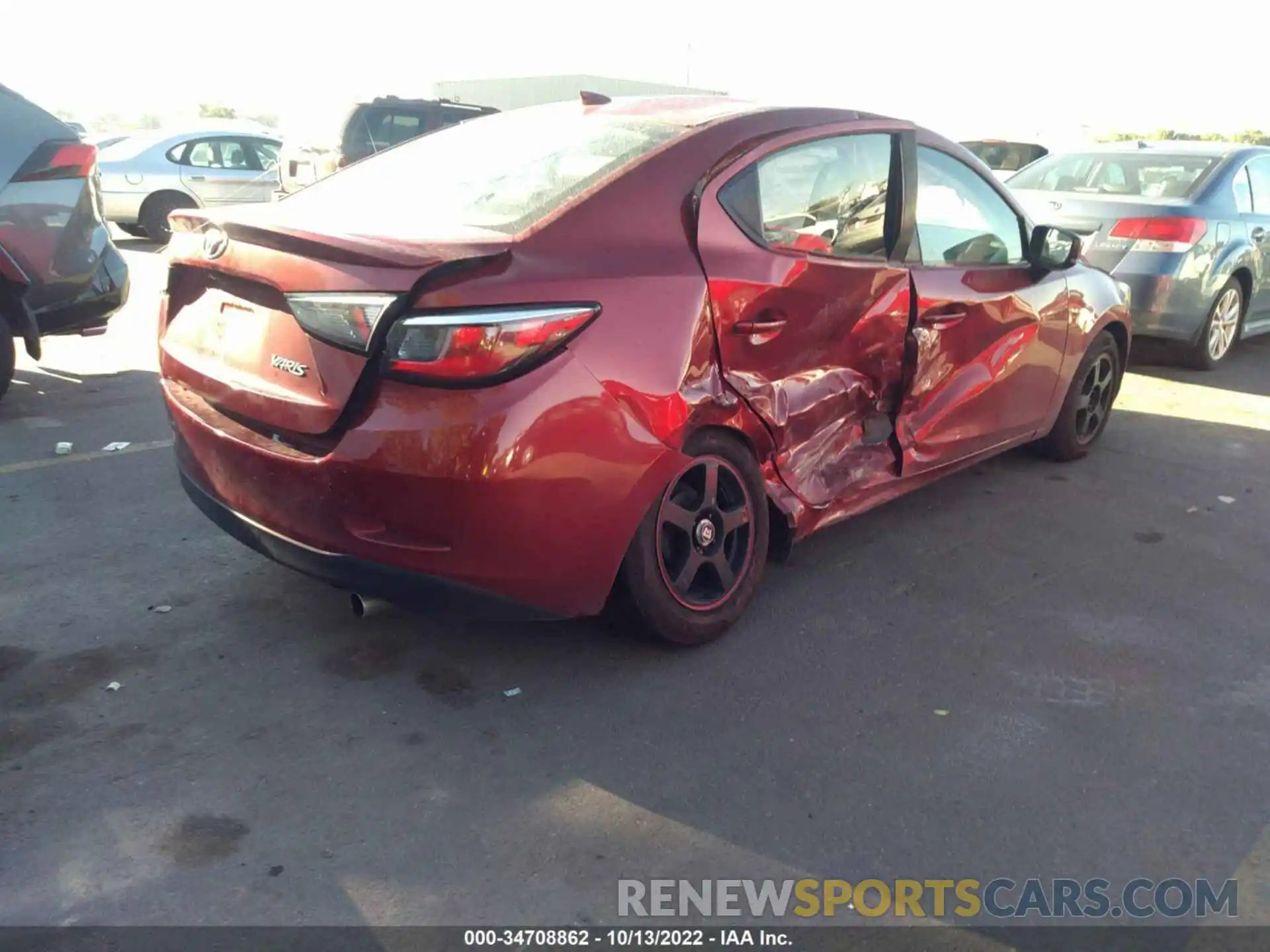 4 Photograph of a damaged car 3MYDLBYVXKY509771 TOYOTA YARIS SEDAN 2019