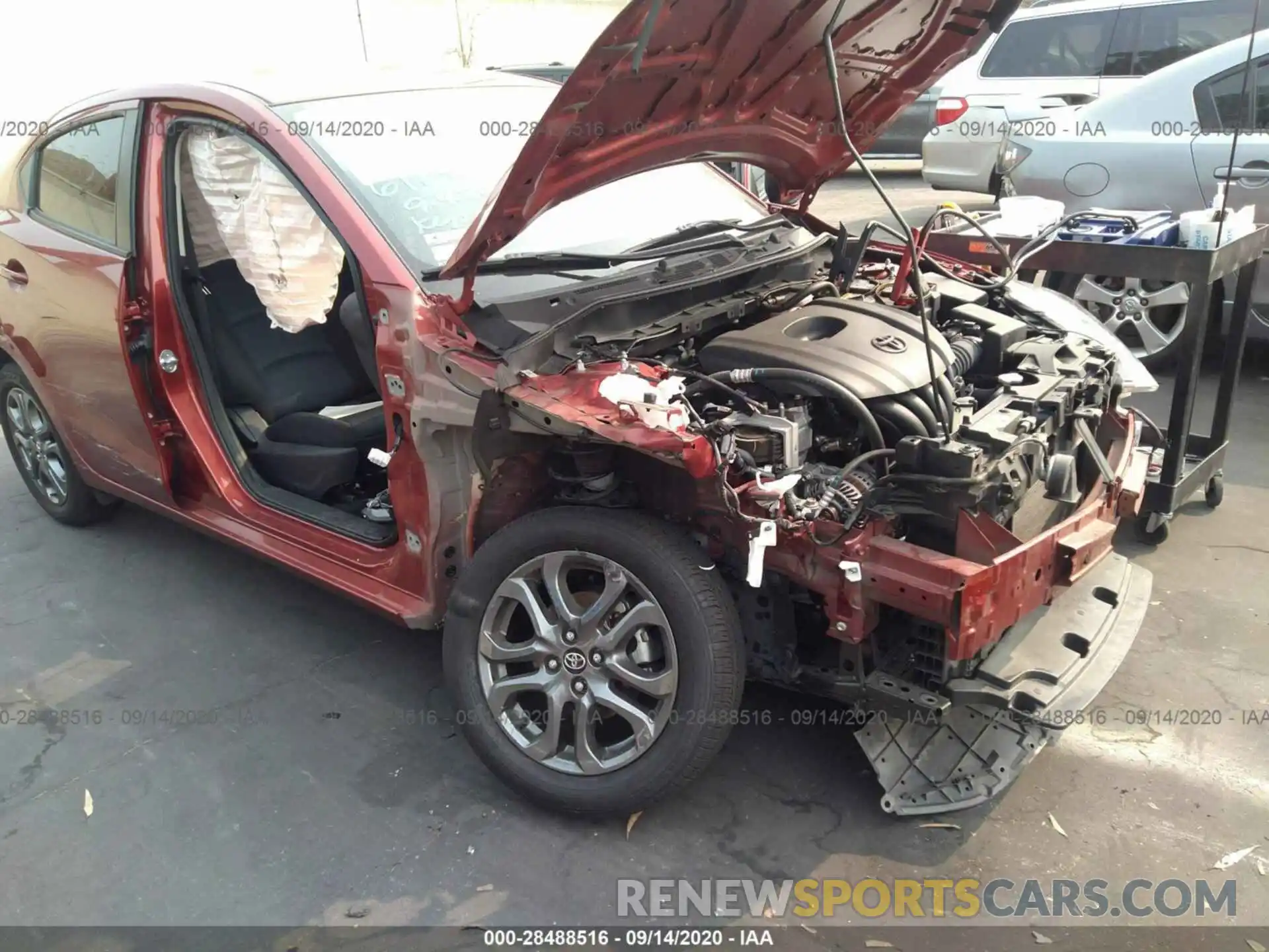 6 Photograph of a damaged car 3MYDLBYVXKY510113 TOYOTA YARIS SEDAN 2019