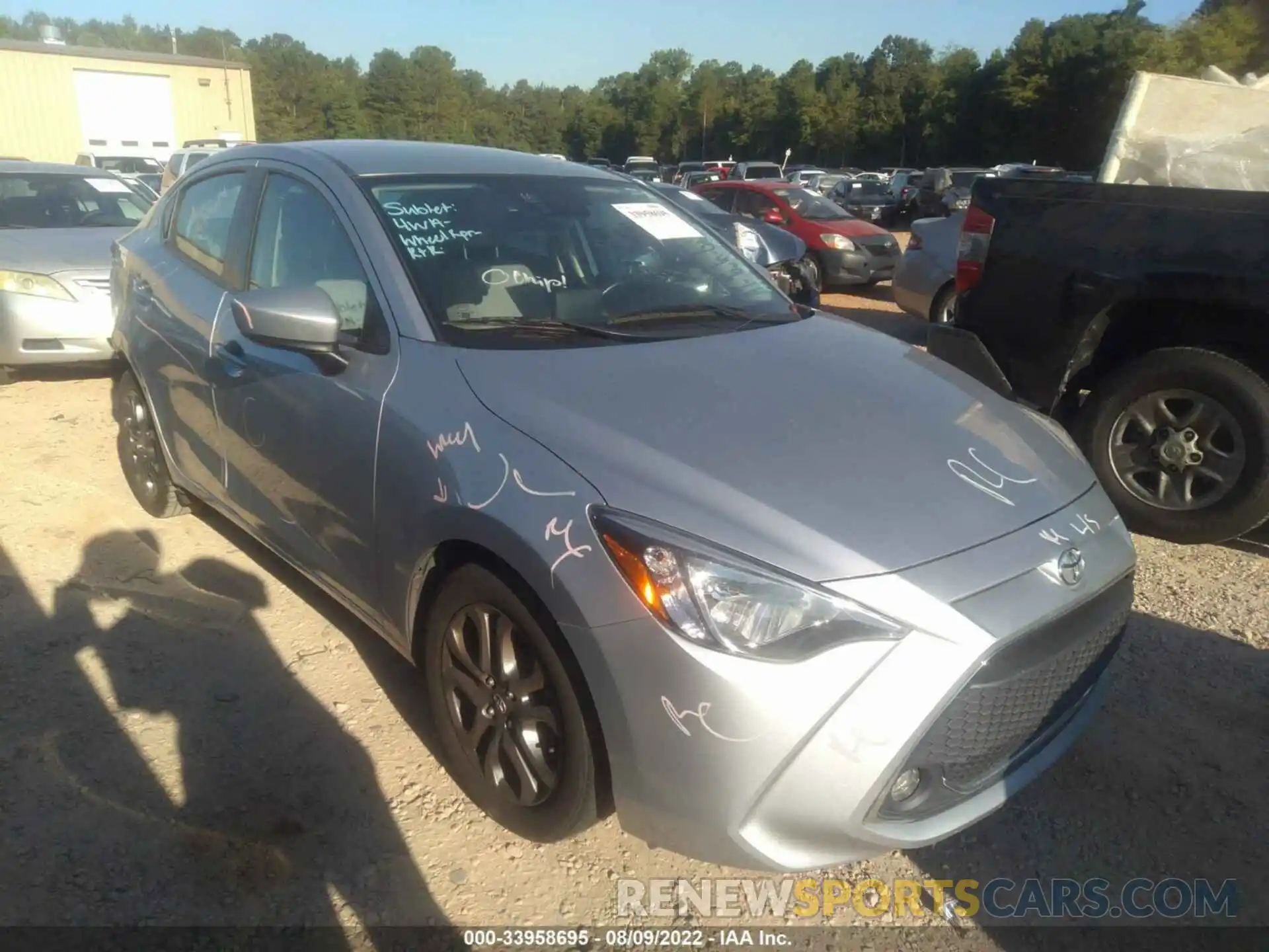 1 Photograph of a damaged car 3MYDLBYVXKY514307 TOYOTA YARIS SEDAN 2019