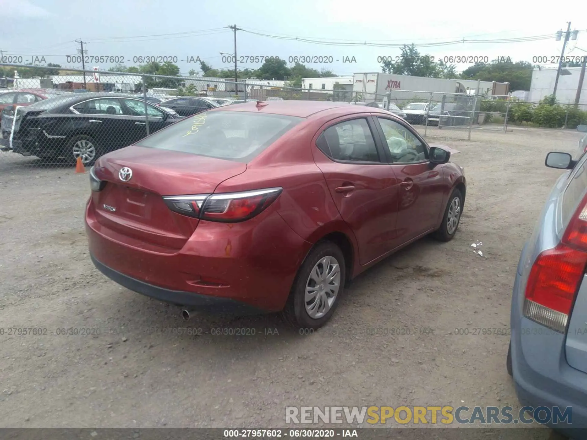 4 Photograph of a damaged car 3MYDLBYVXKY518051 TOYOTA YARIS SEDAN 2019