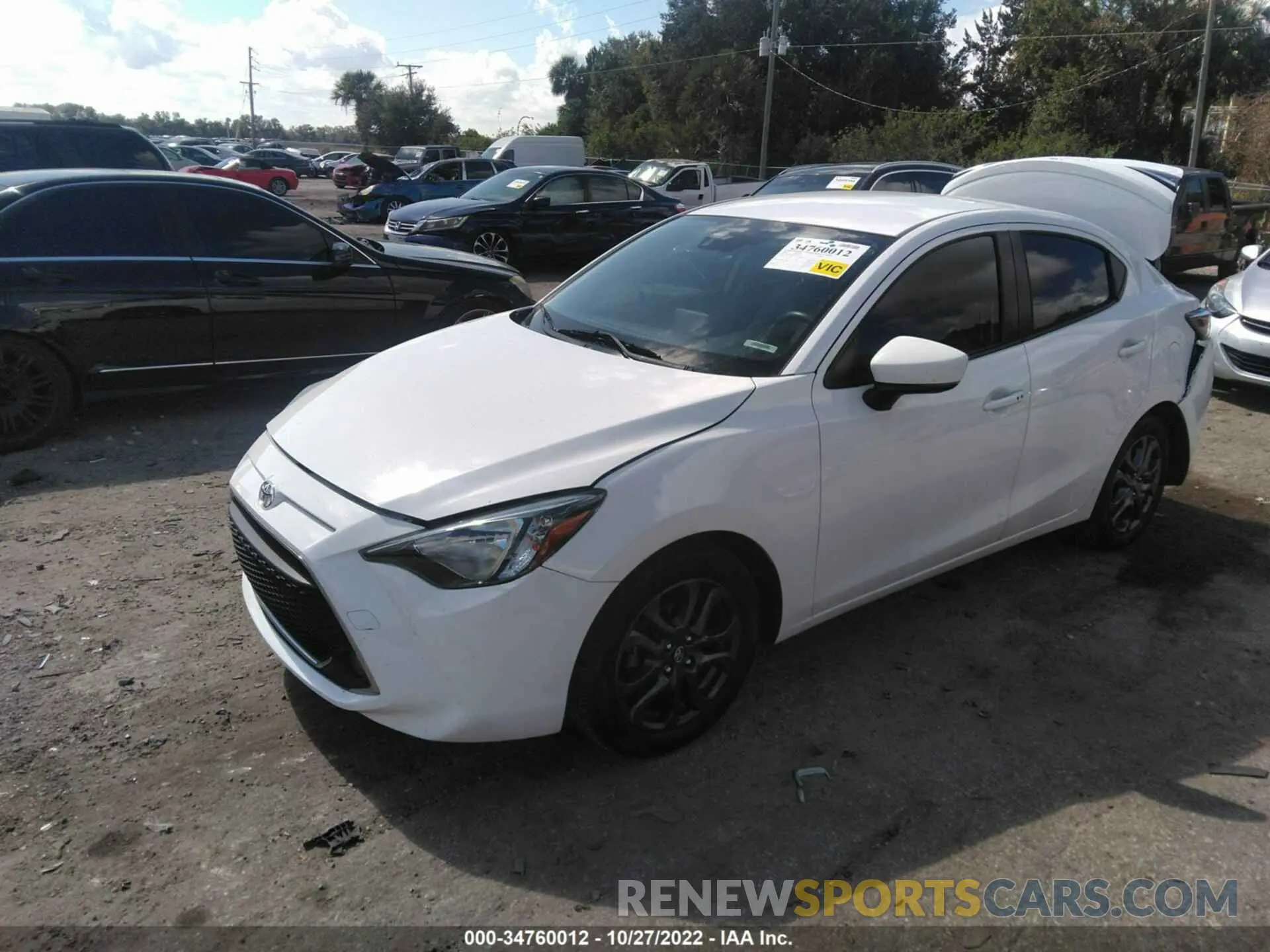 2 Photograph of a damaged car 3MYDLBYVXKY518518 TOYOTA YARIS SEDAN 2019