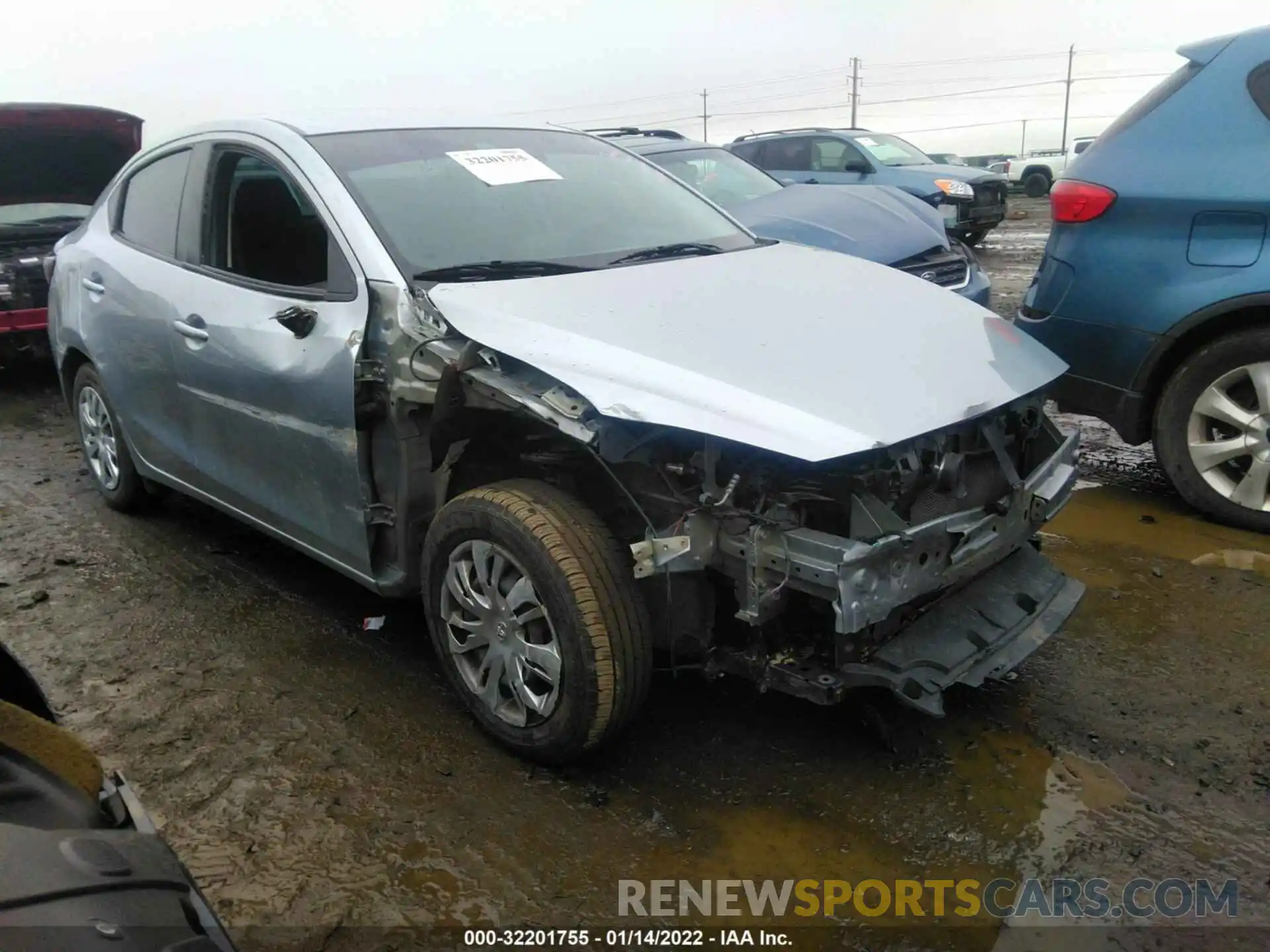 1 Photograph of a damaged car 3MYDLBYVXKY519636 TOYOTA YARIS SEDAN 2019