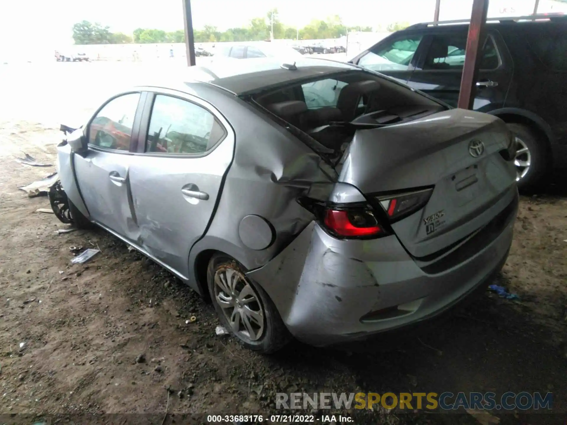 3 Photograph of a damaged car 3MYDLBYVXKY522861 TOYOTA YARIS SEDAN 2019