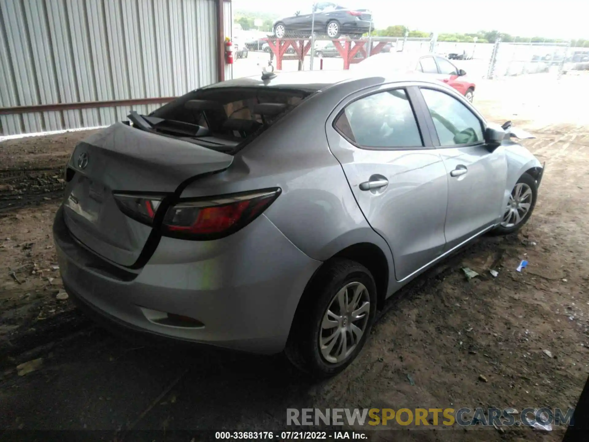 4 Photograph of a damaged car 3MYDLBYVXKY522861 TOYOTA YARIS SEDAN 2019