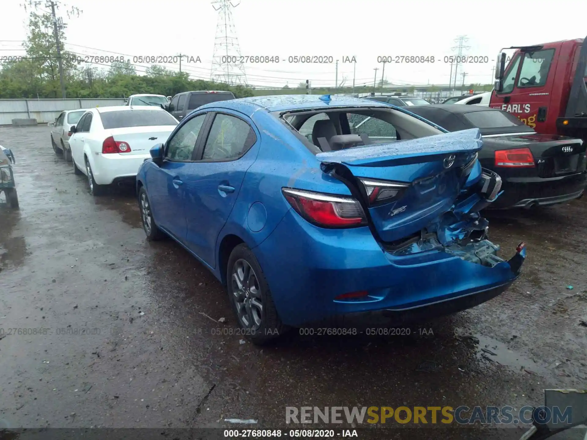 3 Photograph of a damaged car 3MYDLBYVXKY526604 TOYOTA YARIS SEDAN 2019