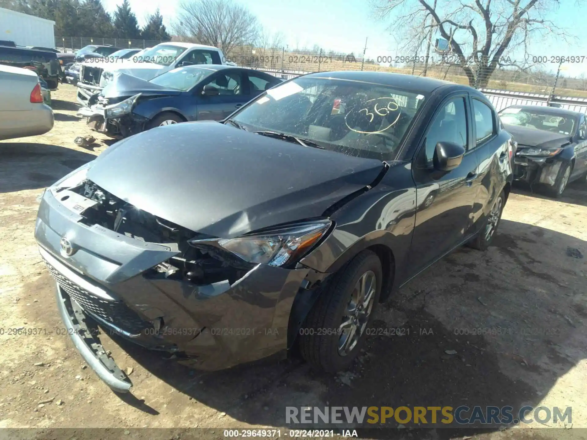 2 Photograph of a damaged car 3MYDLBYV2LY716138 TOYOTA YARIS SEDAN 2020