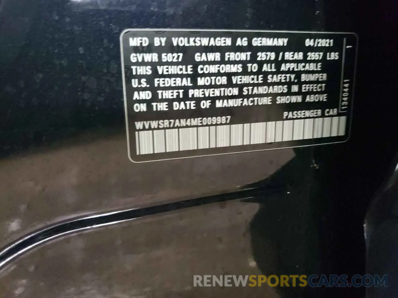 12 Photograph of a damaged car WVWSR7AN4ME009987 VOLKSWAGEN ARTEON 2021