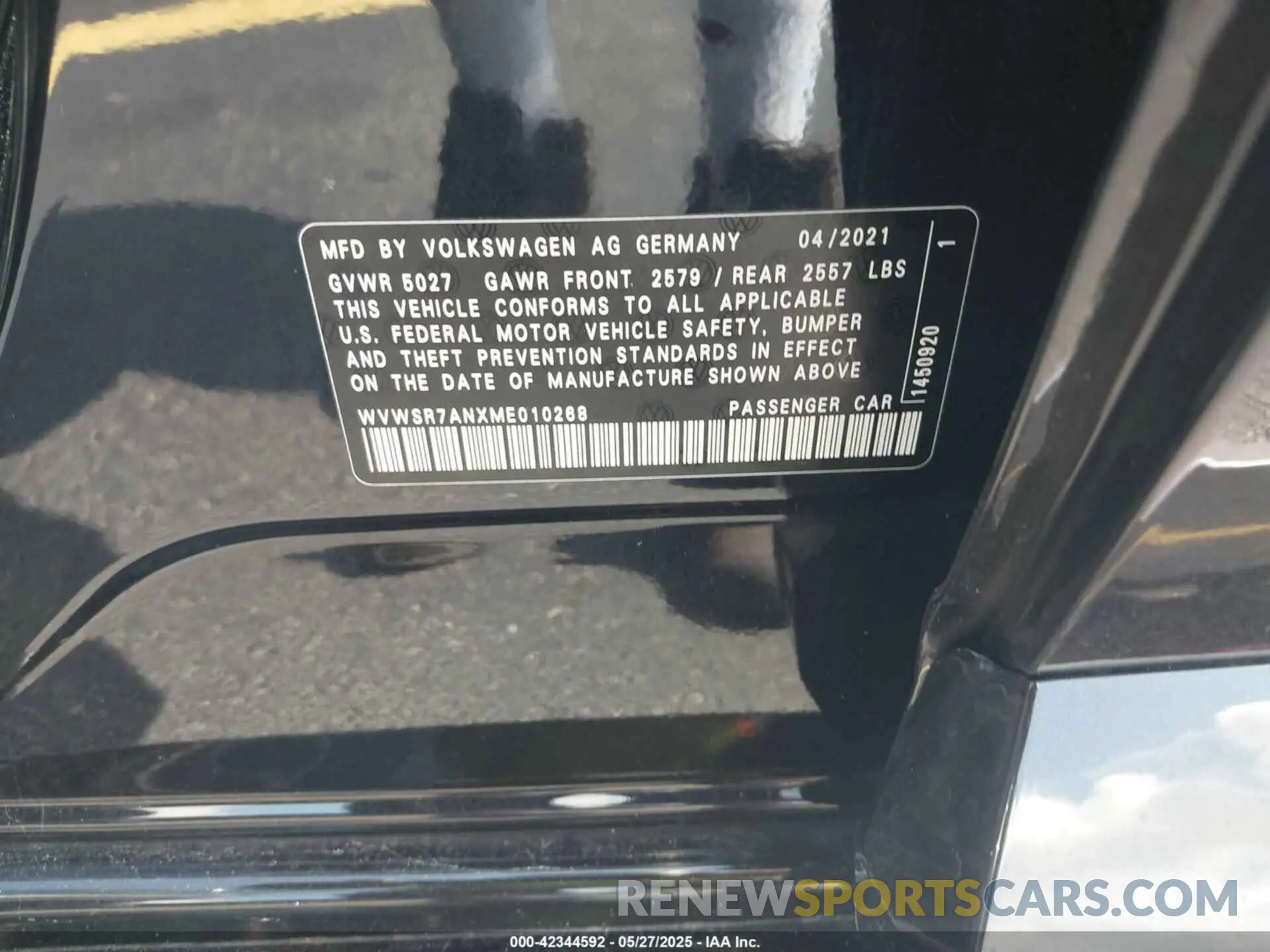 9 Photograph of a damaged car WVWSR7ANXME010268 VOLKSWAGEN ARTEON 2021