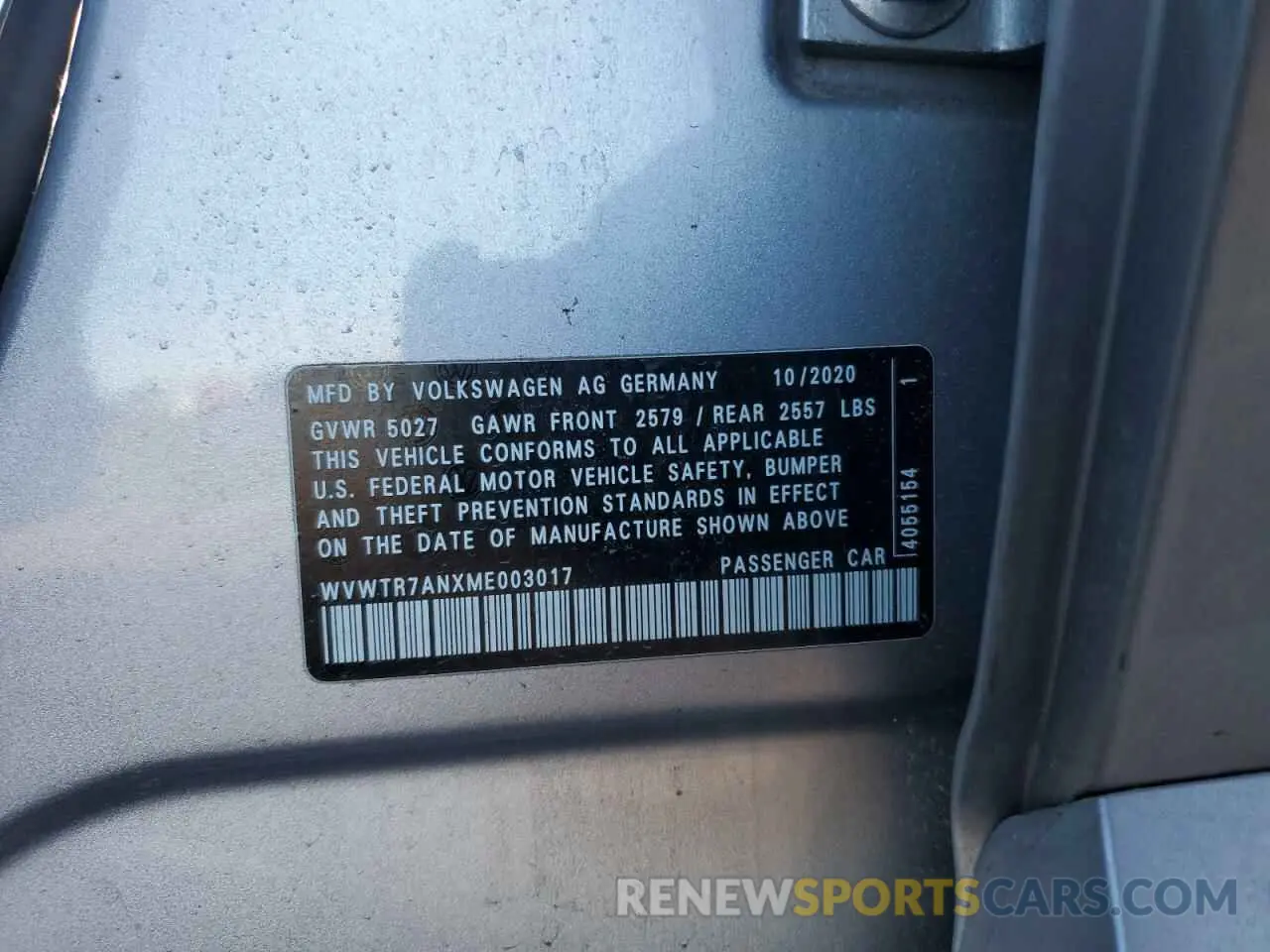 15 Photograph of a damaged car WVWTR7ANXME003017 VOLKSWAGEN ARTEON 2021