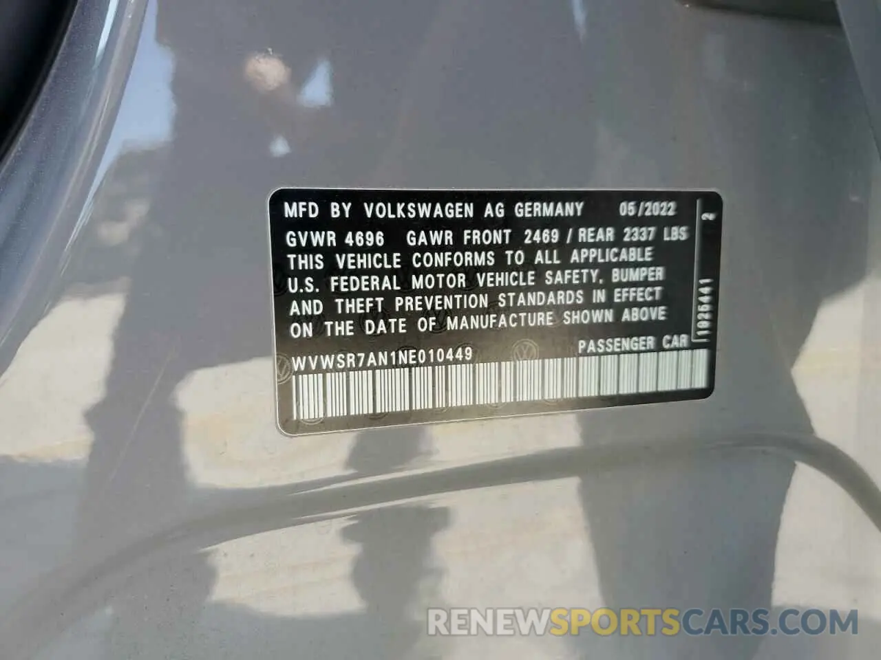 13 Photograph of a damaged car WVWSR7AN1NE010449 VOLKSWAGEN ARTEON 2022