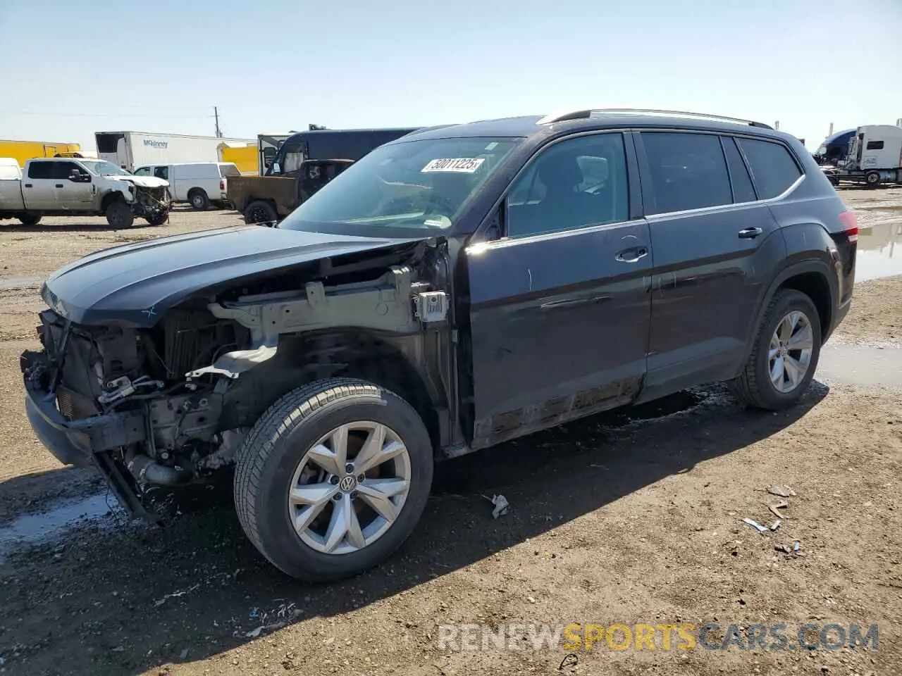 1 Photograph of a damaged car 1V2AP2CA9KC606672 VOLKSWAGEN ATLAS 2019