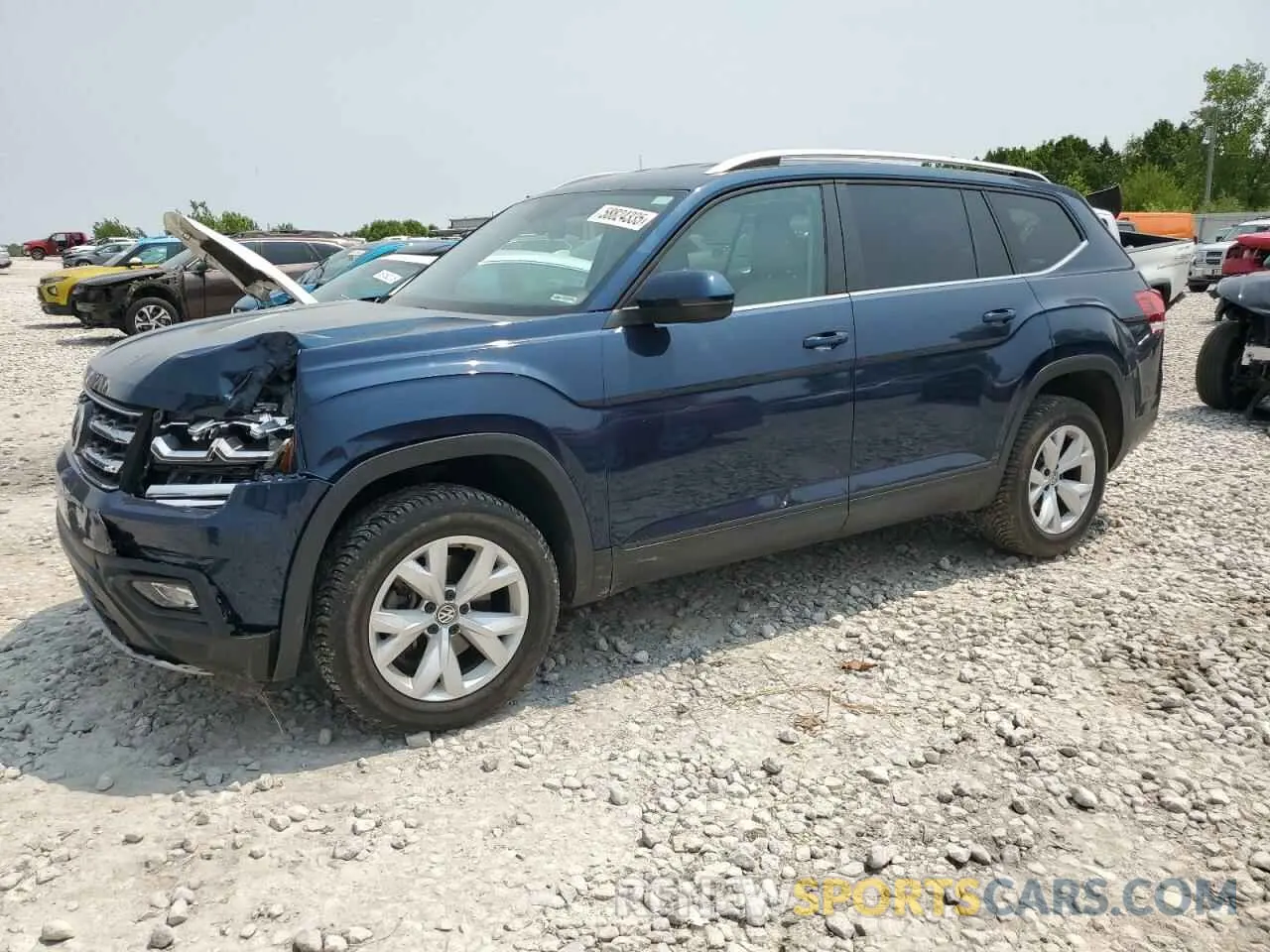 1 Photograph of a damaged car 1V2DR2CA0KC551357 VOLKSWAGEN ATLAS 2019