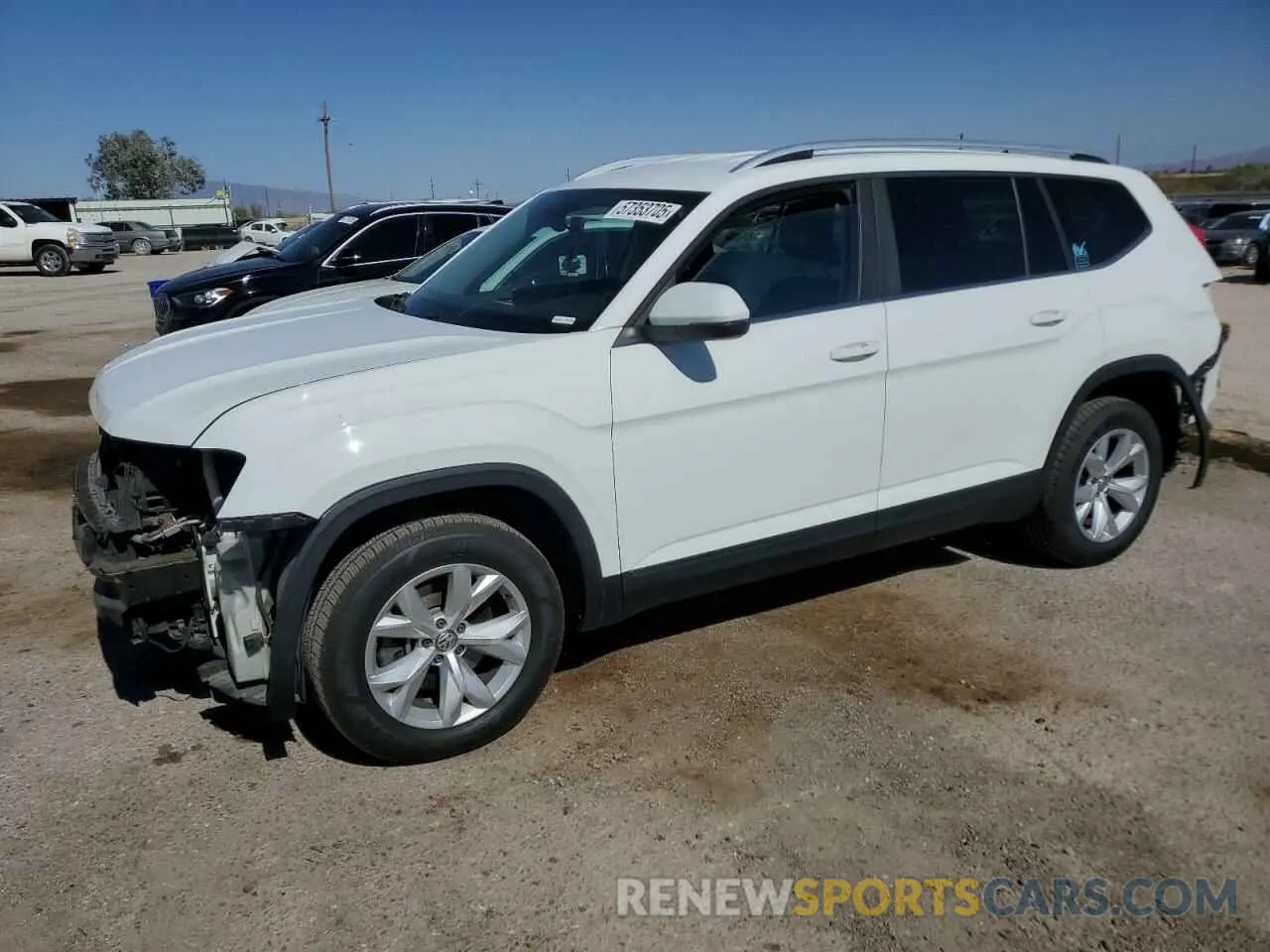 1 Photograph of a damaged car 1V2DR2CA2KC533880 VOLKSWAGEN ATLAS 2019