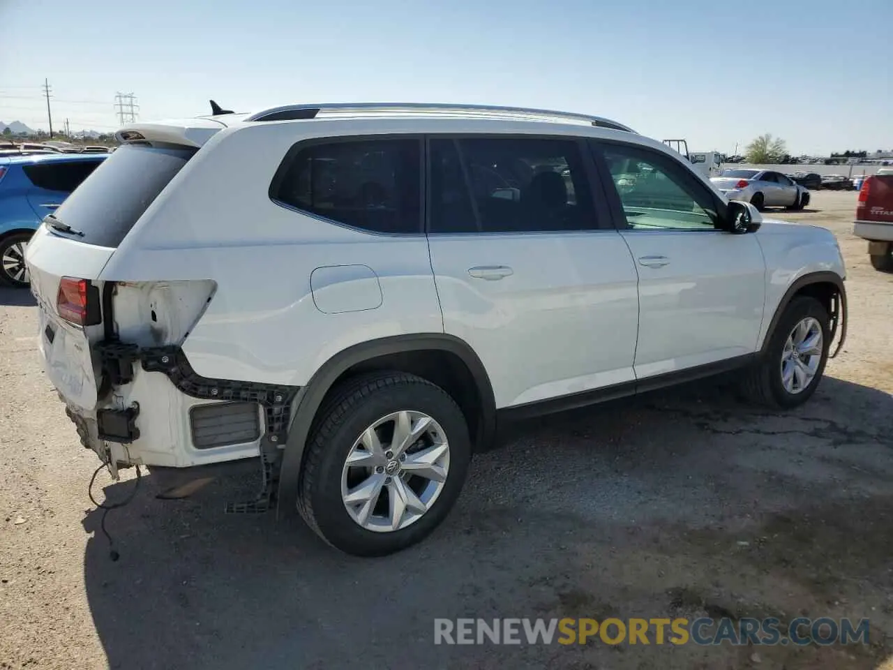 3 Photograph of a damaged car 1V2DR2CA2KC533880 VOLKSWAGEN ATLAS 2019
