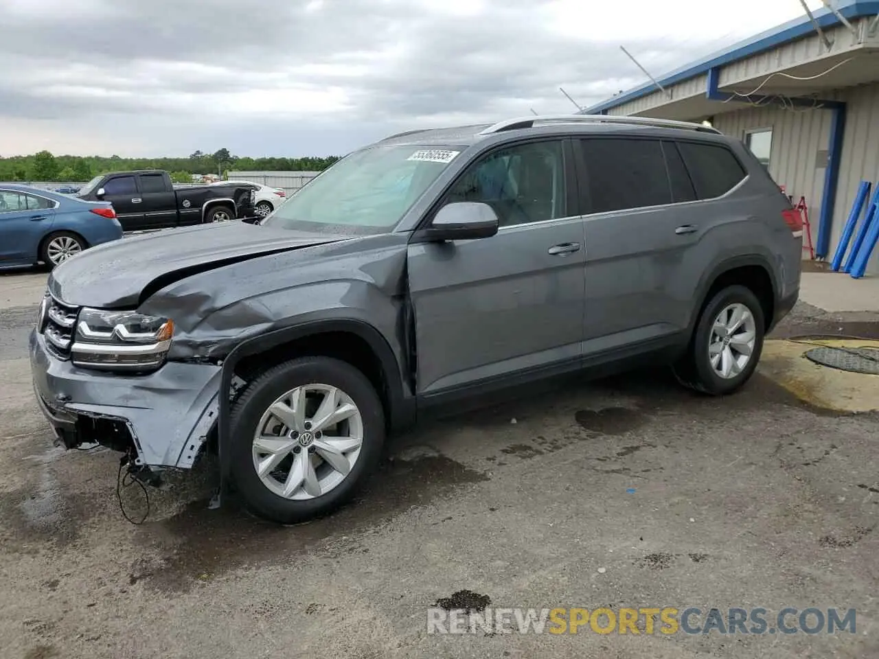 1 Photograph of a damaged car 1V2DR2CA2KC537413 VOLKSWAGEN ATLAS 2019
