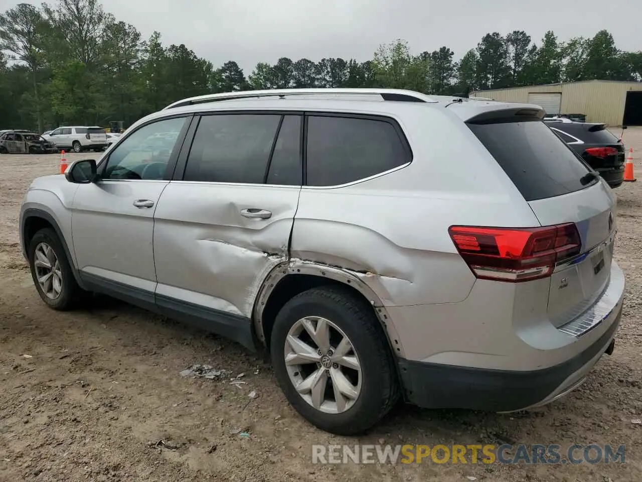 2 Photograph of a damaged car 1V2DR2CA8KC530787 VOLKSWAGEN ATLAS 2019