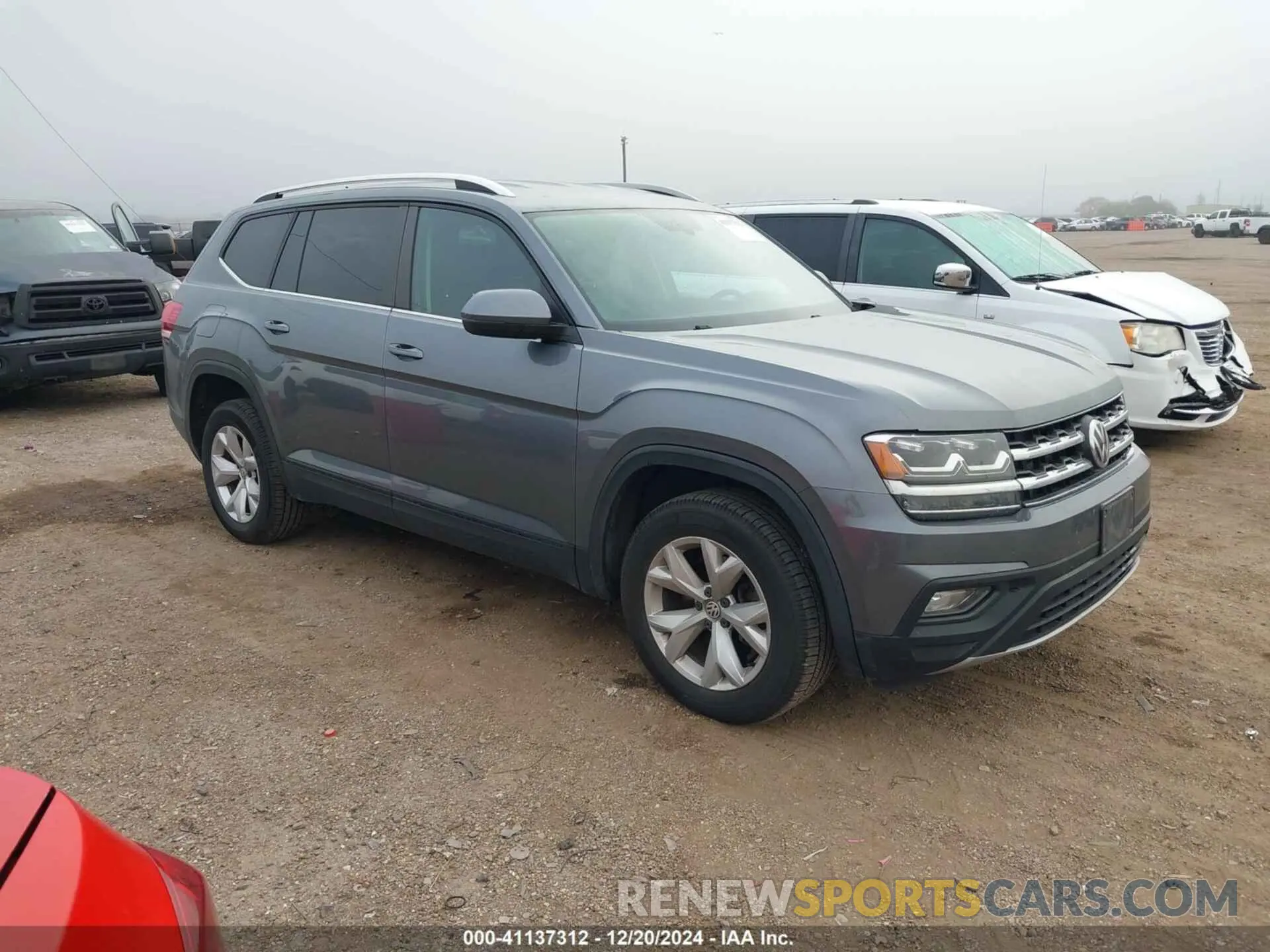 1 Photograph of a damaged car 1V2DR2CAXKC534923 VOLKSWAGEN ATLAS 2019