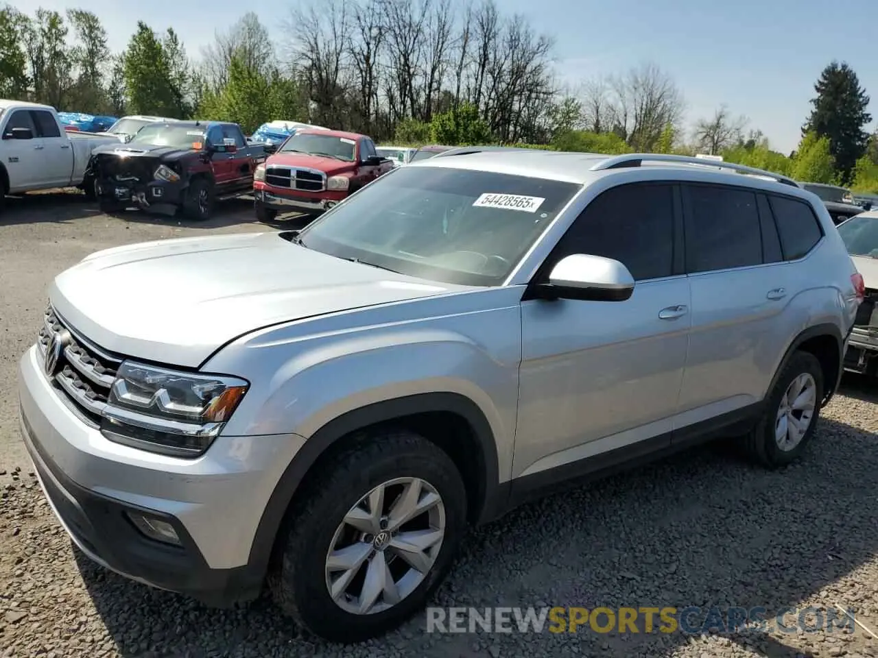 1 Photograph of a damaged car 1V2LR2CA5KC549048 VOLKSWAGEN ATLAS 2019