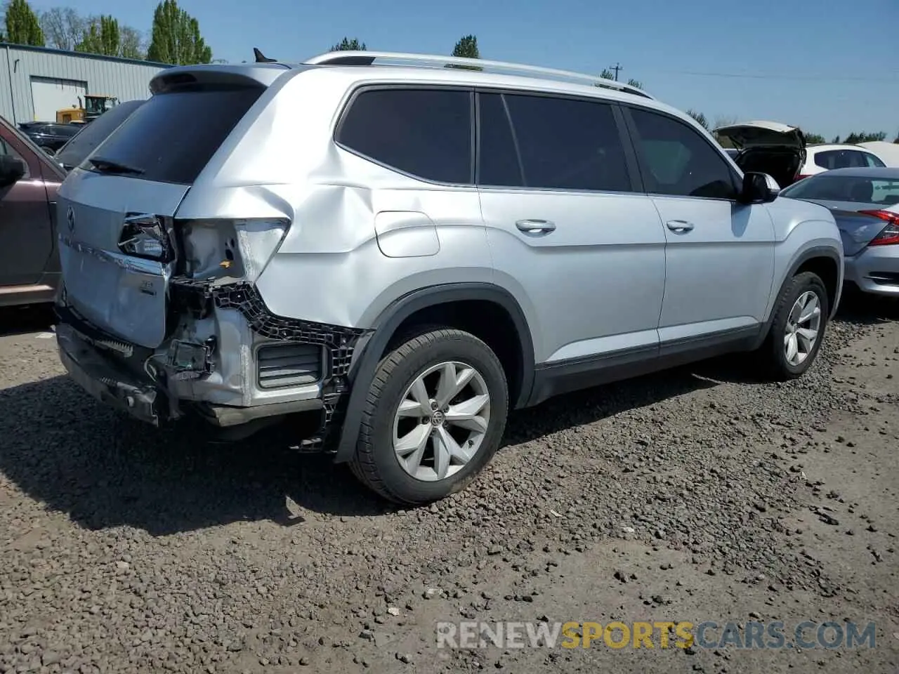 3 Photograph of a damaged car 1V2LR2CA5KC549048 VOLKSWAGEN ATLAS 2019