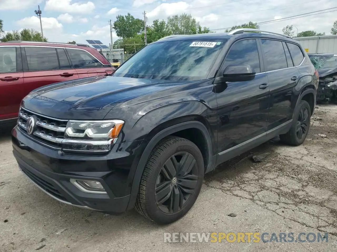 1 Photograph of a damaged car 1V2MR2CA0KC526622 VOLKSWAGEN ATLAS 2019