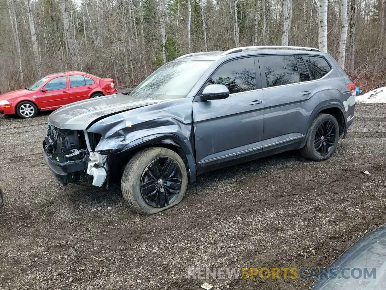 1 Photograph of a damaged car 1V2MR2CA8KC596112 VOLKSWAGEN ATLAS 2019