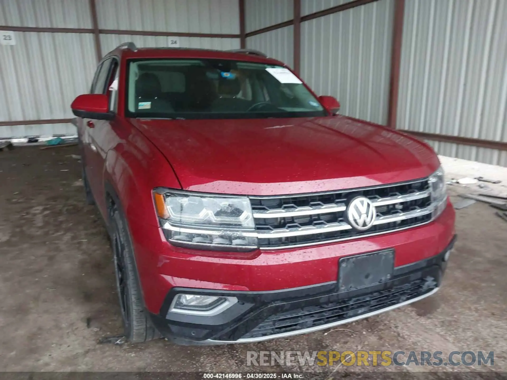 1 Photograph of a damaged car 1V2NR2CA3KC517028 VOLKSWAGEN ATLAS 2019