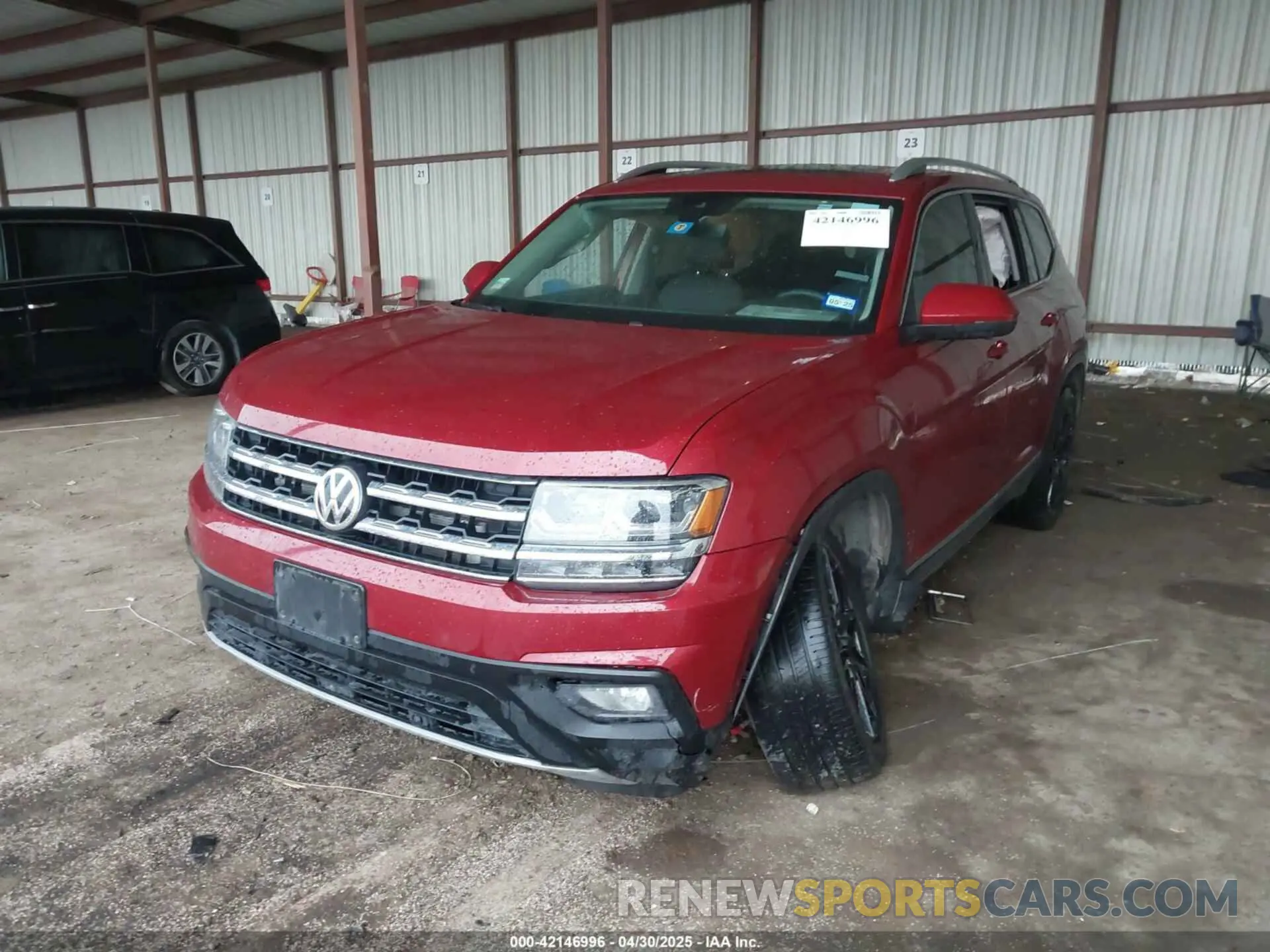 2 Photograph of a damaged car 1V2NR2CA3KC517028 VOLKSWAGEN ATLAS 2019