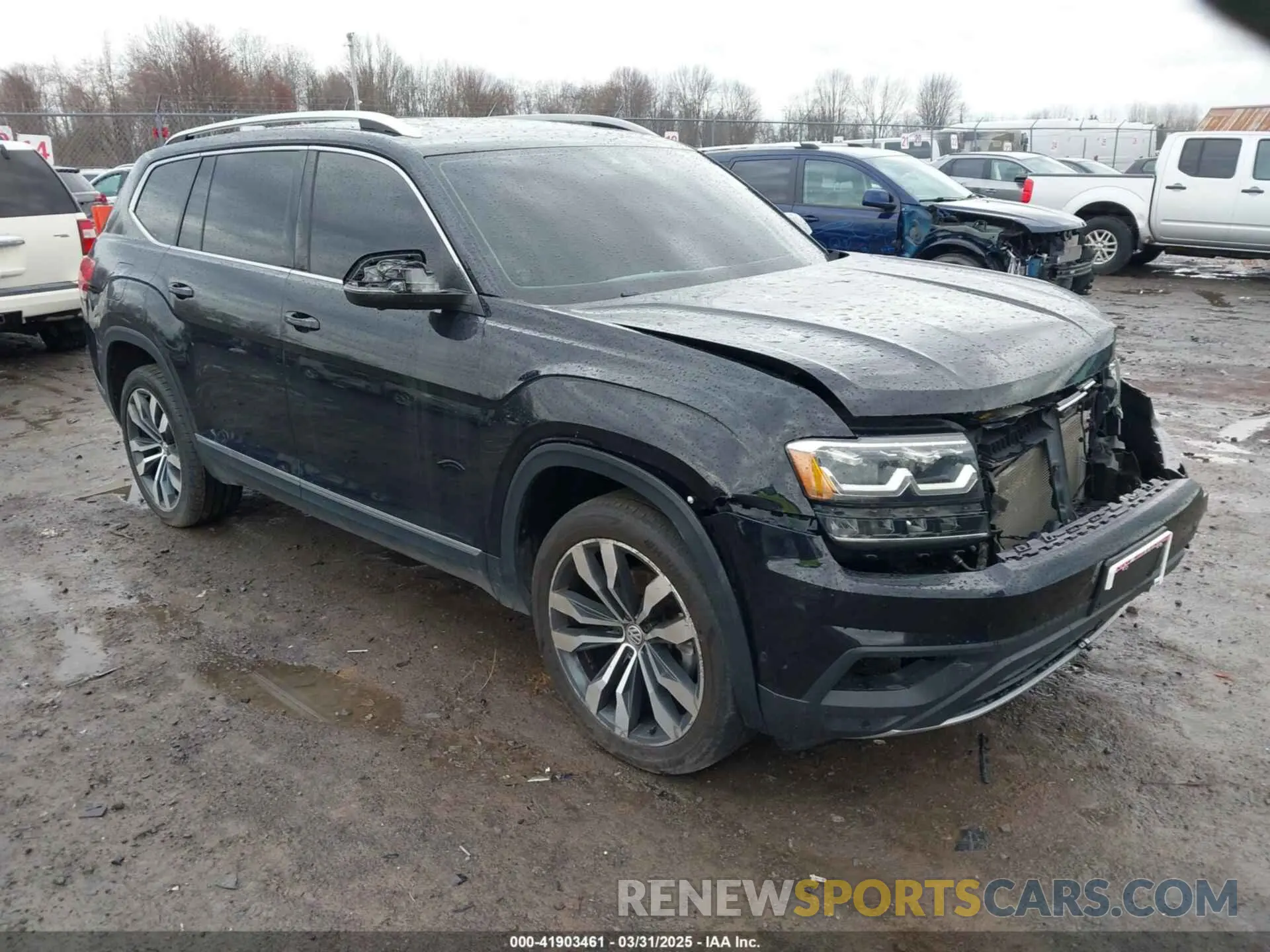 1 Photograph of a damaged car 1V2NR2CA4KC554153 VOLKSWAGEN ATLAS 2019