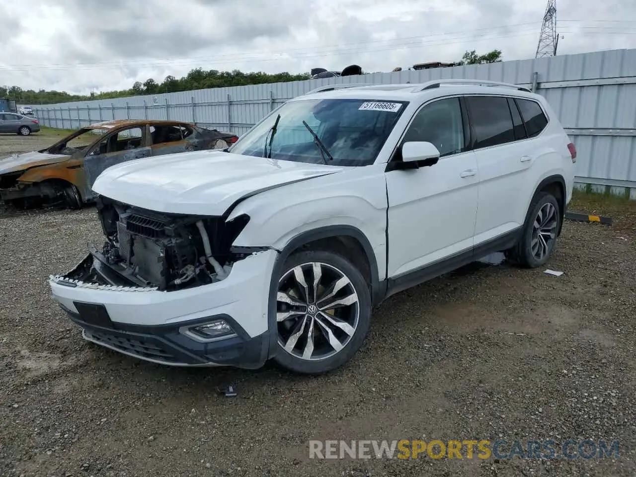1 Photograph of a damaged car 1V2NR2CA6KC606060 VOLKSWAGEN ATLAS 2019