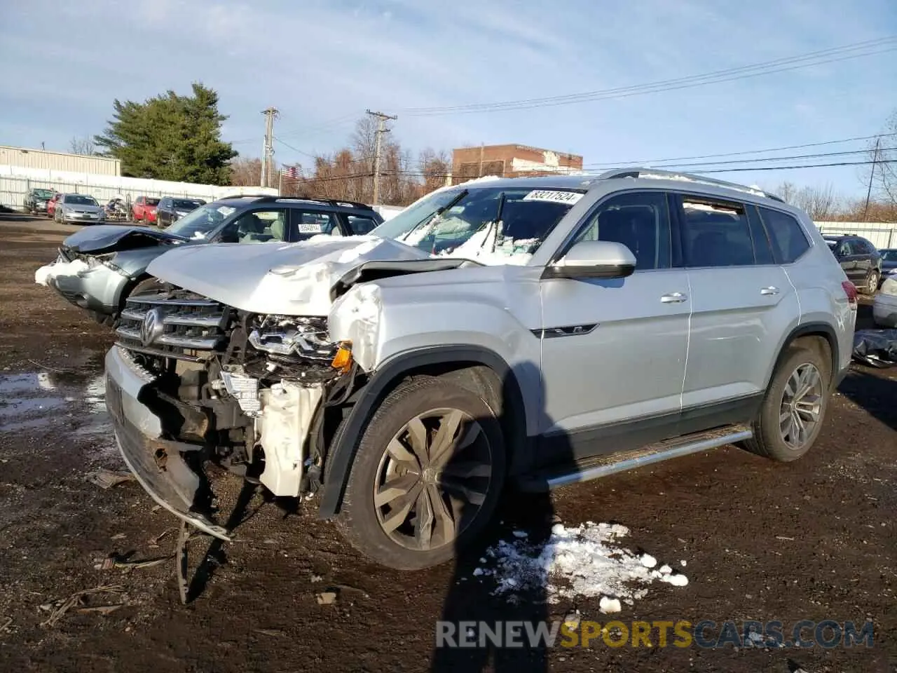 1 Photograph of a damaged car 1V2NR2CAXKC582684 VOLKSWAGEN ATLAS 2019