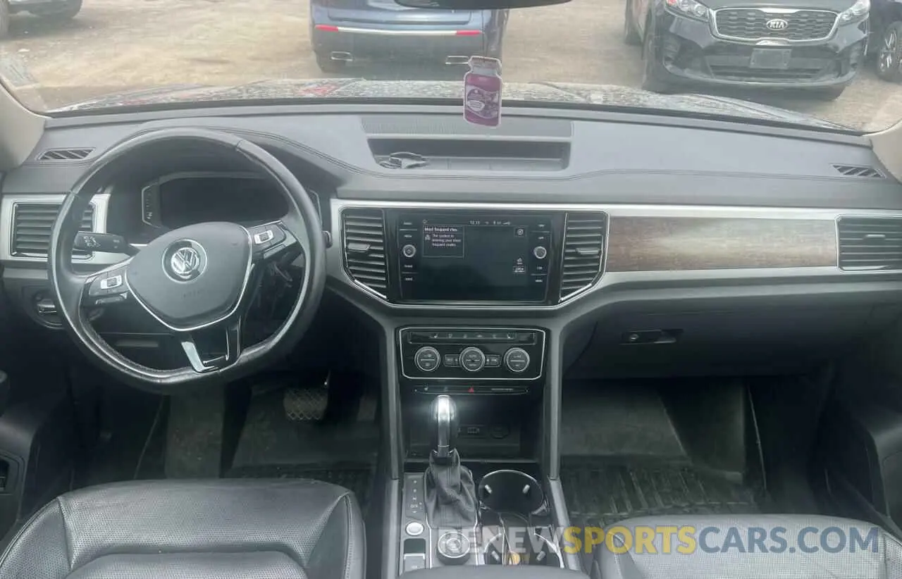 9 Photograph of a damaged car 1V2NR2CAXKC605526 VOLKSWAGEN ATLAS 2019