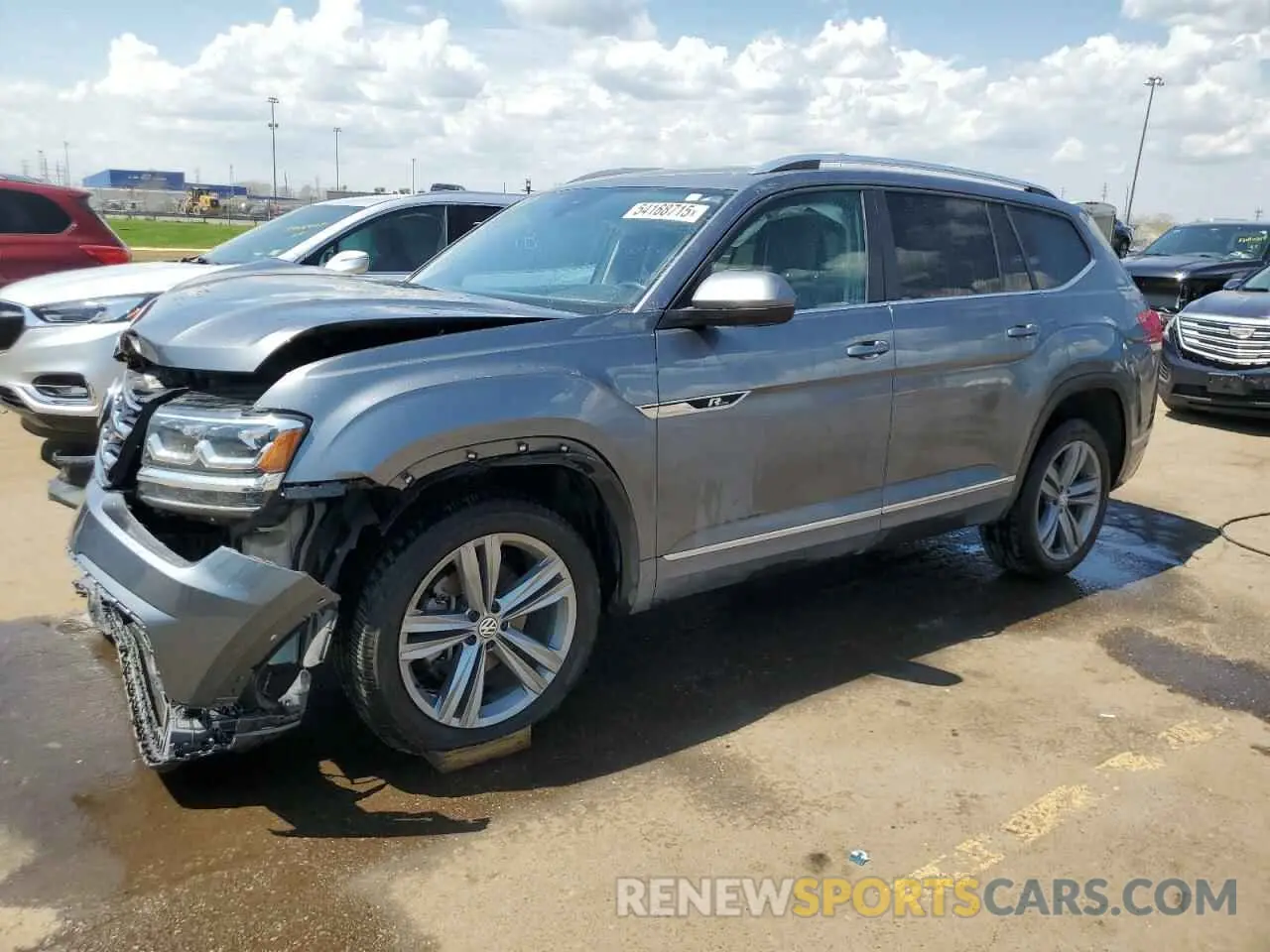 1 Photograph of a damaged car 1V2RR2CA1KC527641 VOLKSWAGEN ATLAS 2019