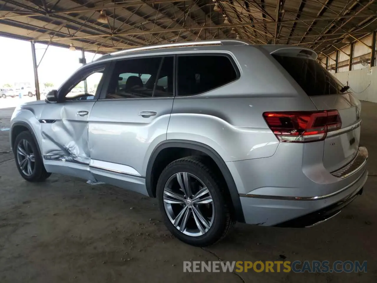 2 Photograph of a damaged car 1V2RR2CA3KC552024 VOLKSWAGEN ATLAS 2019