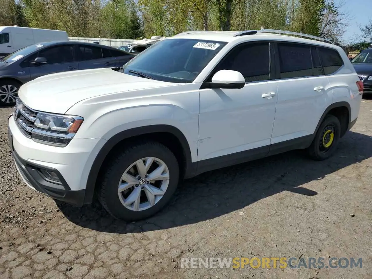 1 Photograph of a damaged car 1V2UR2CA1KC510302 VOLKSWAGEN ATLAS 2019