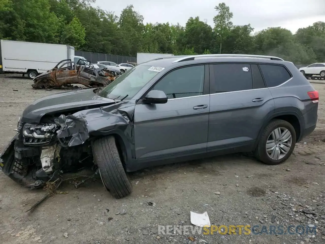 1 Photograph of a damaged car 1V2UR2CA4KC563186 VOLKSWAGEN ATLAS 2019