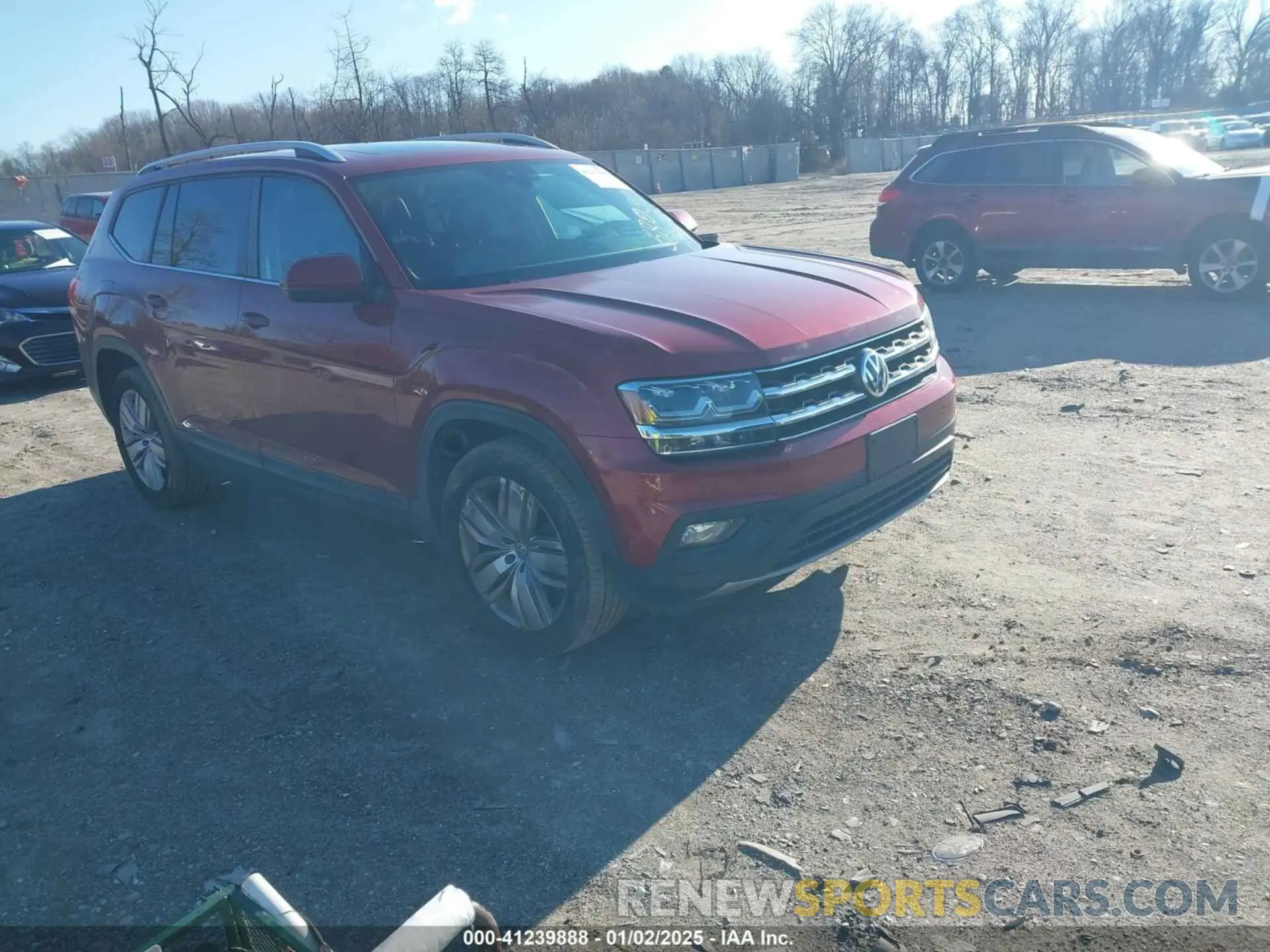 1 Photograph of a damaged car 1V2UR2CA4KC580392 VOLKSWAGEN ATLAS 2019