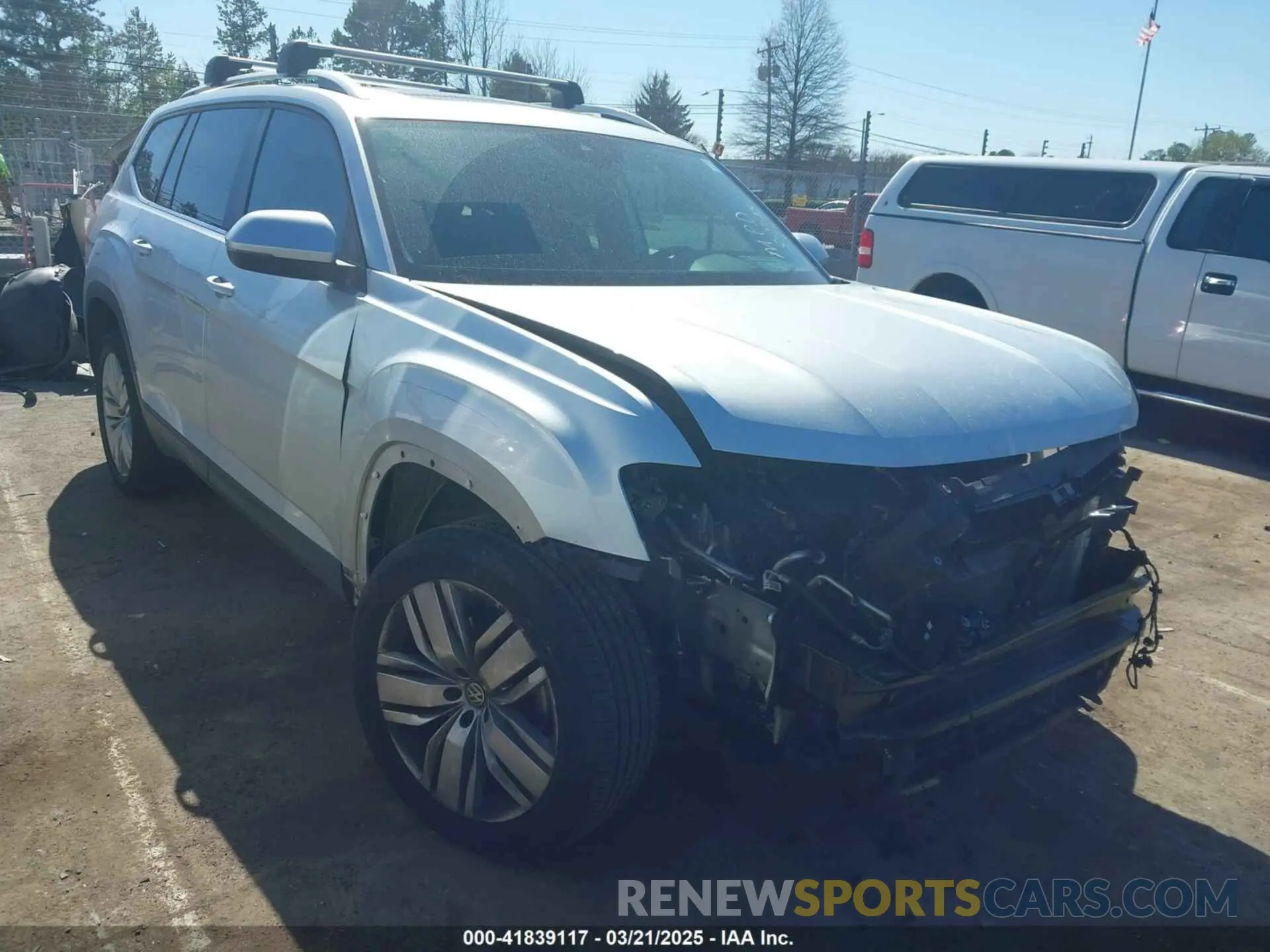 1 Photograph of a damaged car 1V2UR2CA6KC519836 VOLKSWAGEN ATLAS 2019