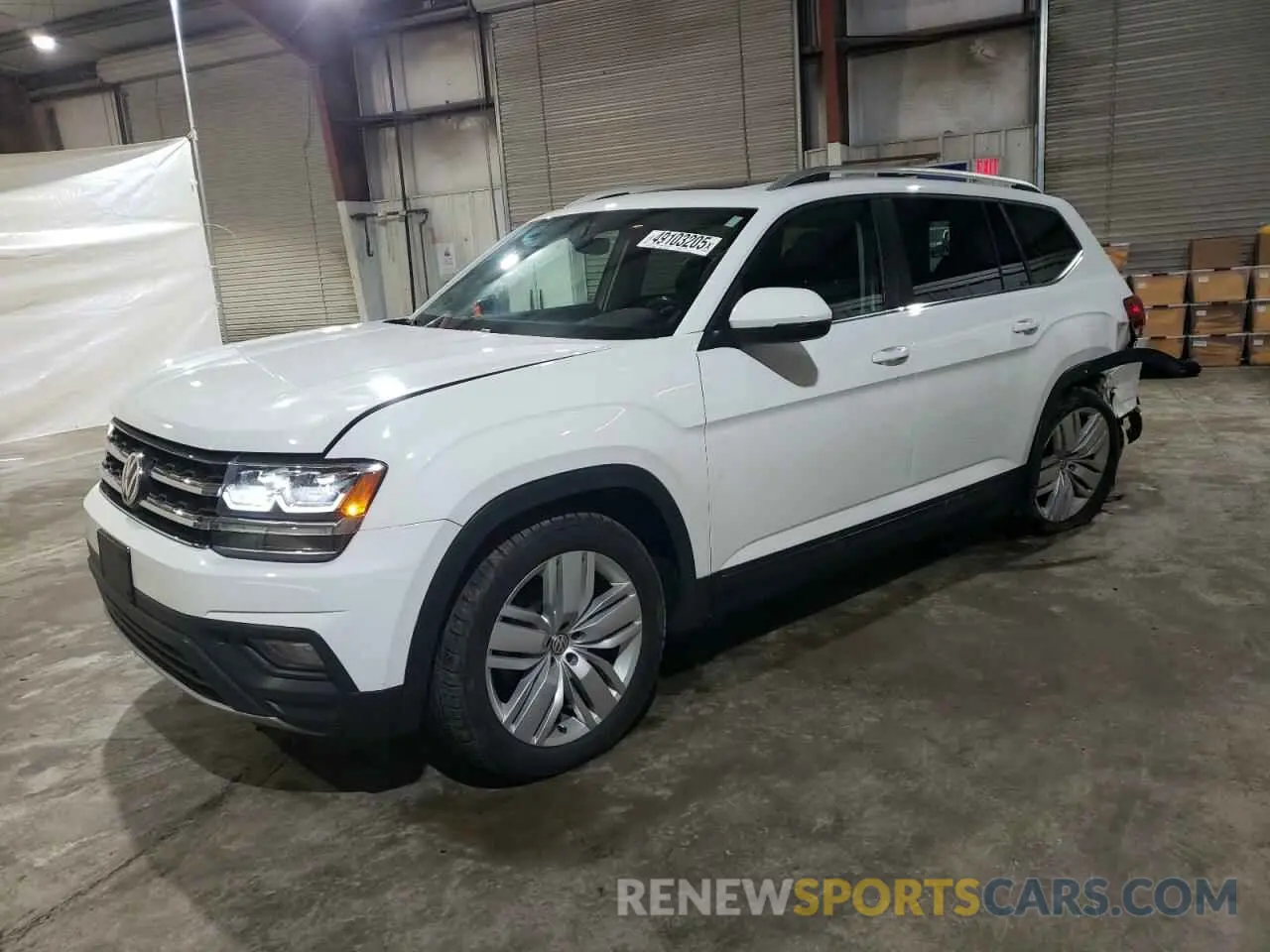 1 Photograph of a damaged car 1V2UR2CA6KC580782 VOLKSWAGEN ATLAS 2019