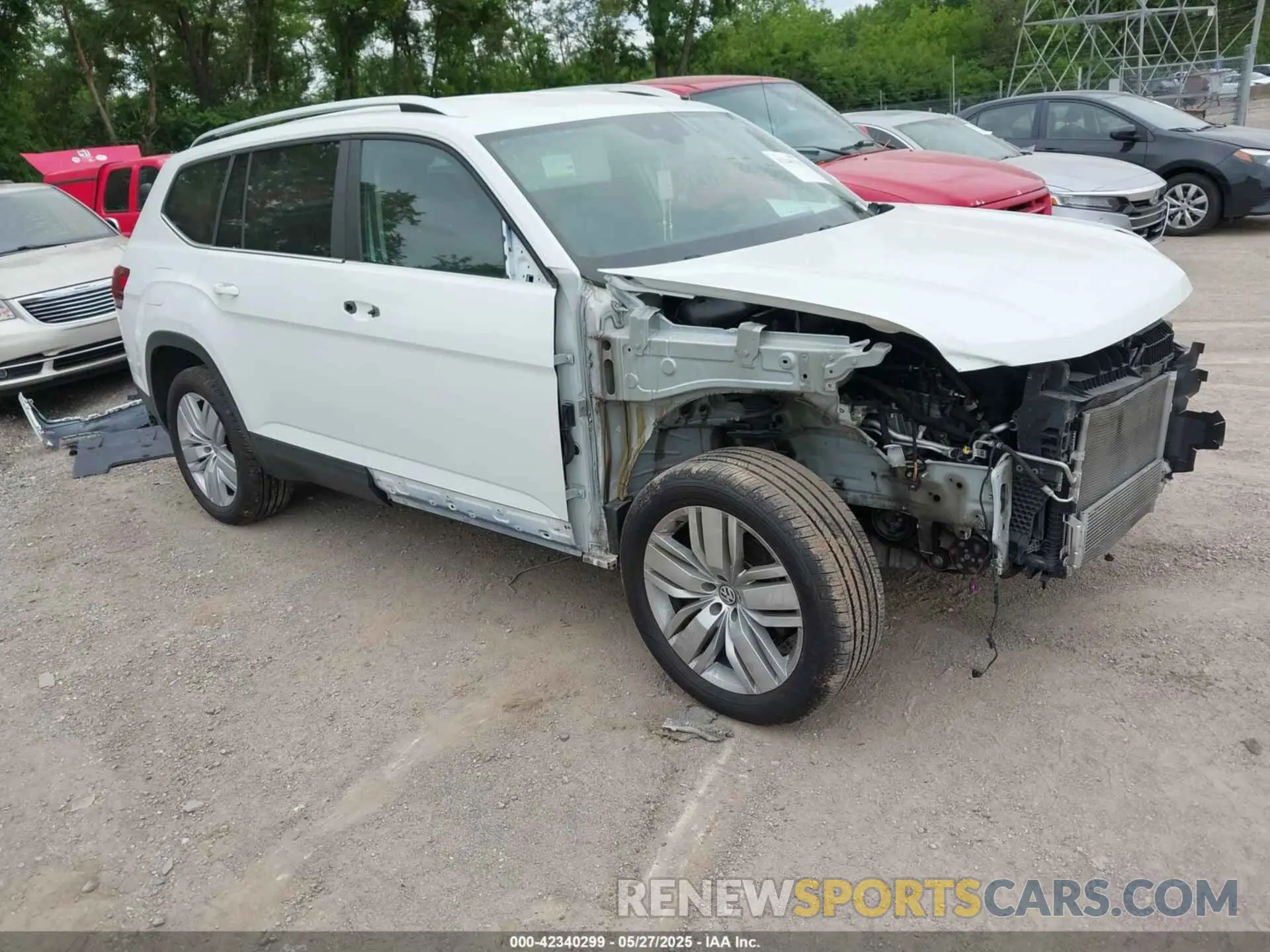 1 Photograph of a damaged car 1V2UR2CA9KC510726 VOLKSWAGEN ATLAS 2019