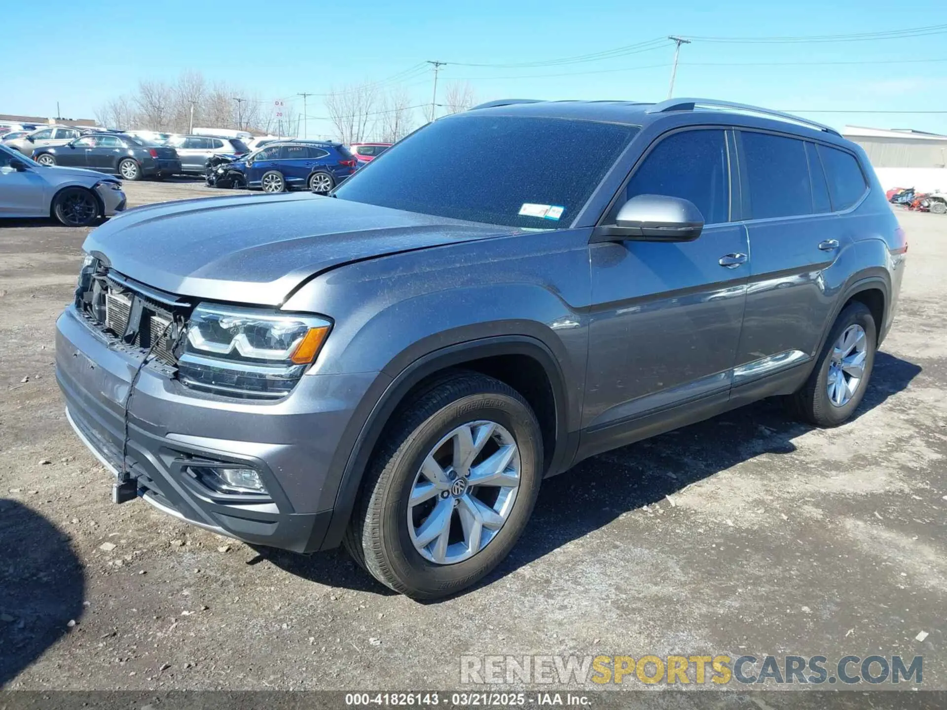 2 Photograph of a damaged car 1V2UR2CA9KC556024 VOLKSWAGEN ATLAS 2019