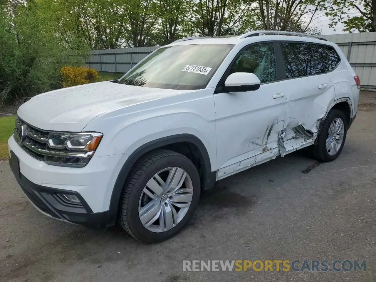 1 Photograph of a damaged car 1V2UR2CAXKC571180 VOLKSWAGEN ATLAS 2019